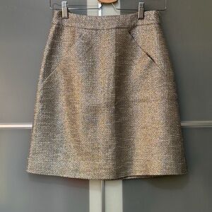 Kate Spade Metallic Silver Mini Skirt - Size 0